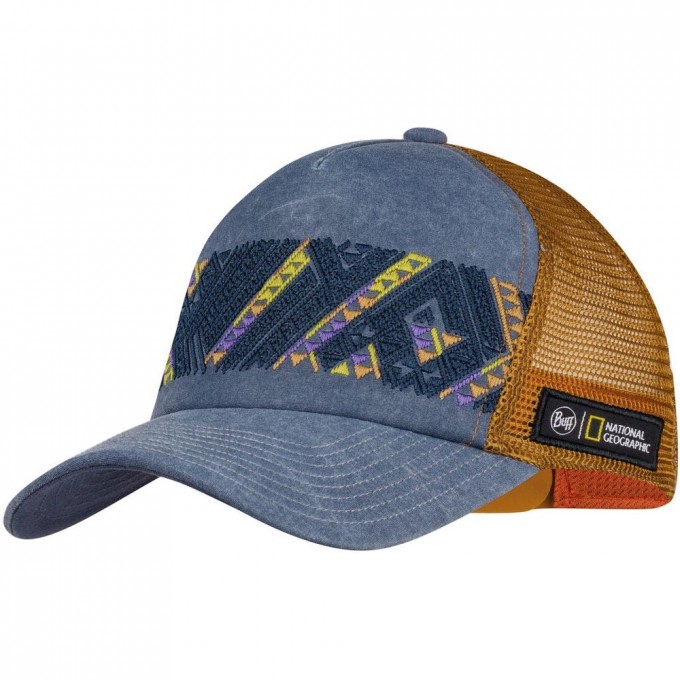 Кепка-бейсболка BUFF TRUCKER CAP KANGKAR MULTI 122619.555.10.00 Кепка-бейсболка BUFF TRUCKER CAP KANGKAR MULTI 122619.555.10.00