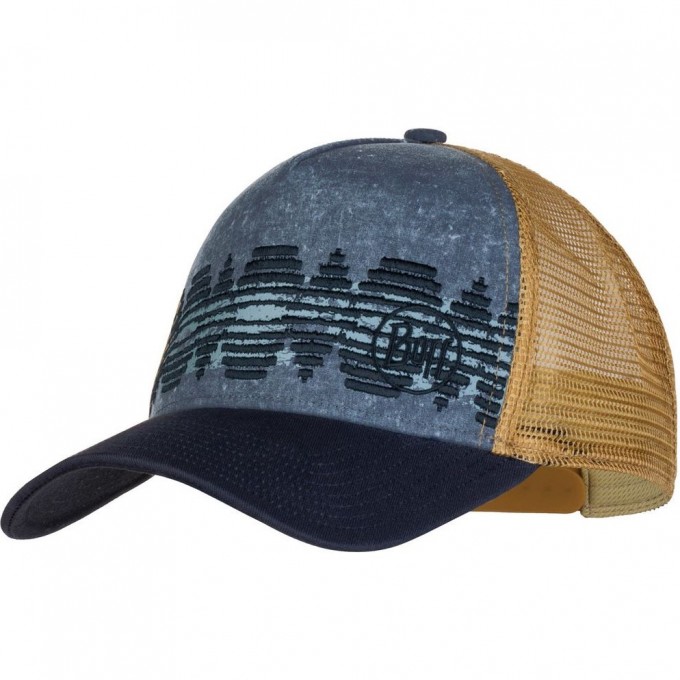 Кепка-бейсболка BUFF TRUCKER CAP TZOM STONE BLUE 119542.754.10.00 Кепка-бейсболка BUFF TRUCKER CAP TZOM STONE BLUE 119542.754.10.00