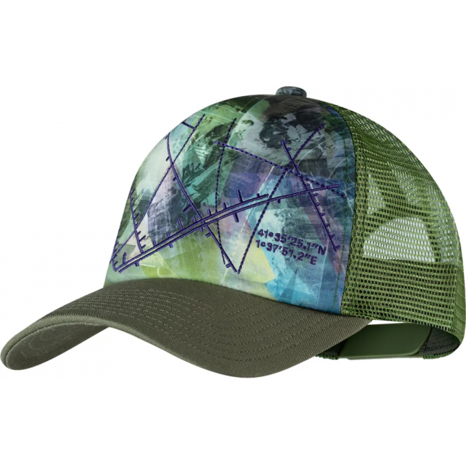 Кепка BUFF TRUCKER CAP CAMPAST GREEN 131401.845.30.00 Кепка BUFF TRUCKER CAP CAMPAST GREEN 131401.845.30.00