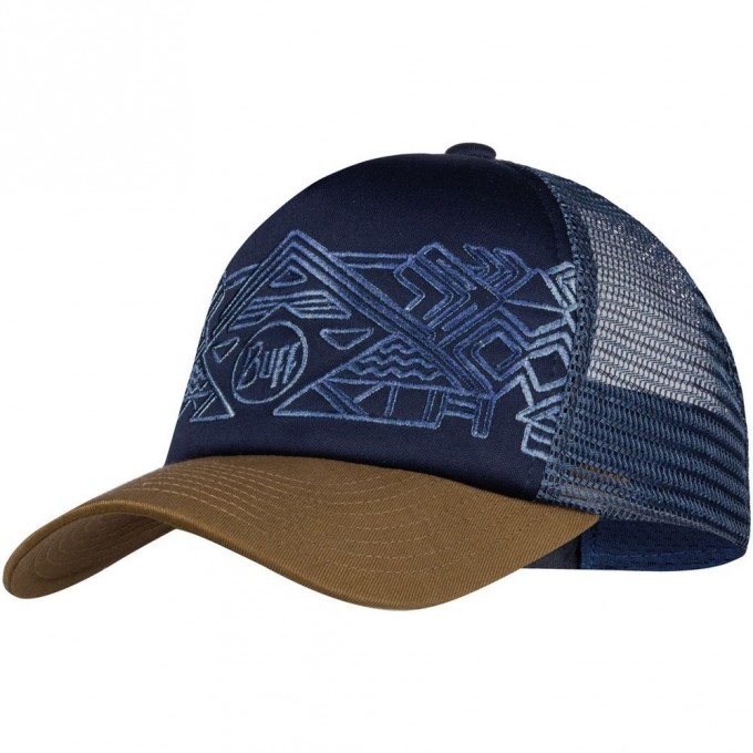 Кепка детская BUFF TRUCKER CAP KASAI NIGHT BLUE 122561.779.10.00 Кепка детская BUFF TRUCKER CAP KASAI NIGHT BLUE 122561.779.10.00