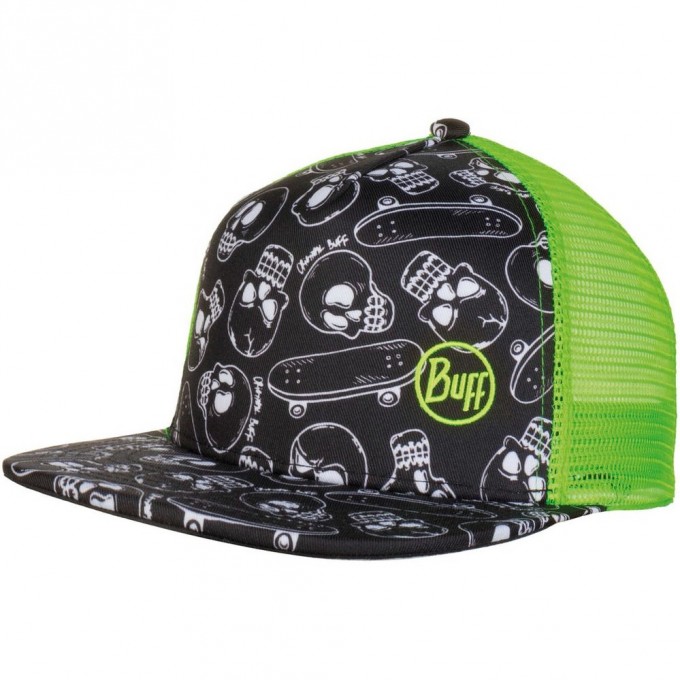 Кепка с прямым козырьком детская BUFF TRUCKER CAP BONE MULTI 120059.555.10.00 Кепка с прямым козырьком детская BUFF TRUCKER CAP BONE MULTI 120059.555.10.00