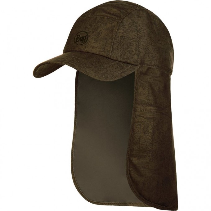 Кепка с защитой шеи от солнца BUFF BIMINI CAP ZINC KHAKI 119526.854.10.00 Кепка с защитой шеи от солнца BUFF BIMINI CAP ZINC KHAKI 119526.854.10.00