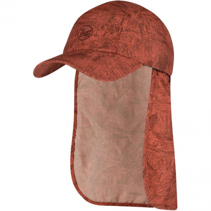 Кепка с защитой шеи от солнца BUFF BIMINI CAP ZINC TERRACOTTA 119526.209.10.00 Кепка с защитой шеи от солнца BUFF BIMINI CAP ZINC TERRACOTTA 119526.209.10.00