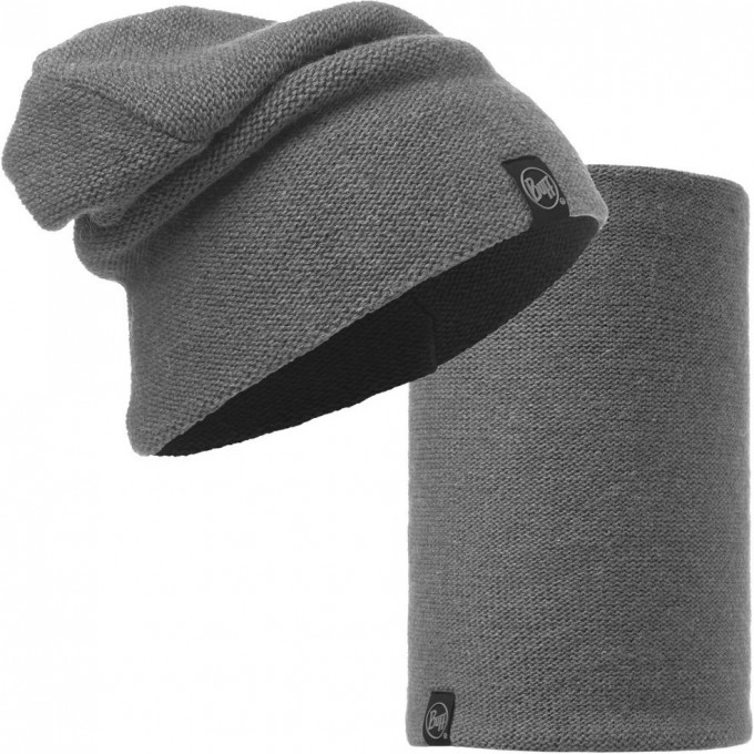 Комплект шапка шарф вязаные BUFF COLT GREY PEWTER 1160289061000116029.906.10.00 Комплект шапка шарф вязаные BUFF COLT GREY PEWTER 1160289061000116029.906.10.00