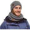 Комплект вязаный шапка-шарф BUFF KNITTED POLAR RUTGER MELANGE GREY 117845.938.10.001