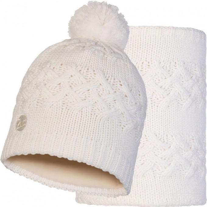 Комплект вязаный шапка-шарф BUFF KNITTED POLAR SAVVA WHITE 2345766 Комплект вязаный шапка-шарф BUFF KNITTED POLAR SAVVA WHITE 2345766