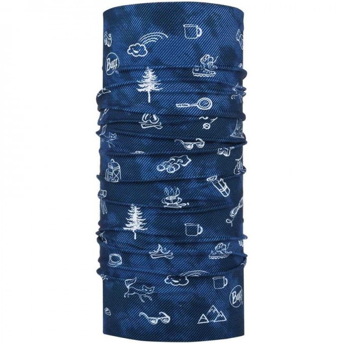 Многофункциональная бандана-труба детская BUFF ORIGINAL CAMP NAVY 118340.787.10.00 Многофункциональная бандана-труба детская BUFF ORIGINAL CAMP NAVY 118340.787.10.00