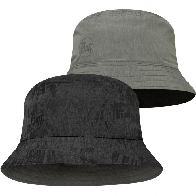 Панама BUFF TRAVEL BUCKET HAT GLINE BLACK-GREY 128626.999.20.00 Панама BUFF TRAVEL BUCKET HAT GLINE BLACK-GREY 128626.999.20.00