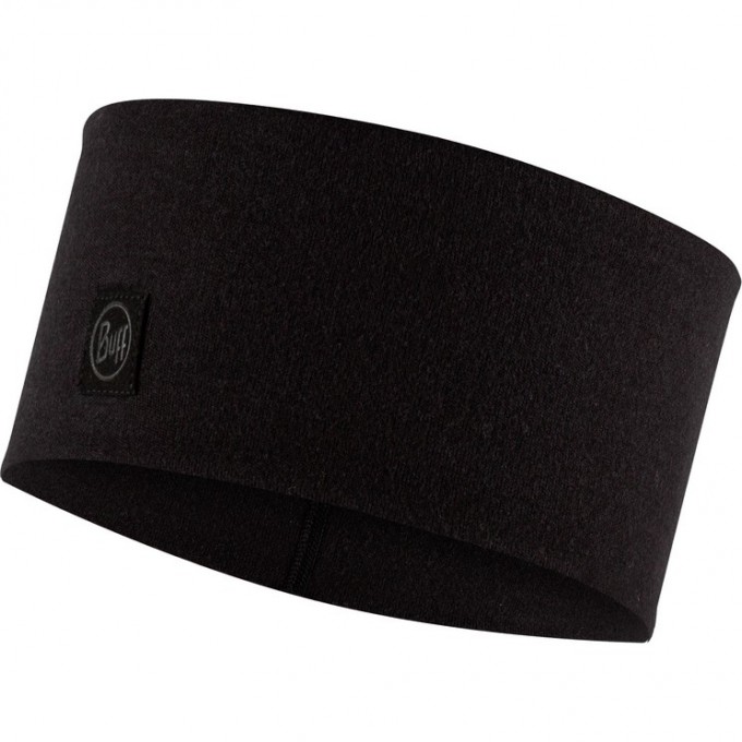 Повязка BUFF MERINO WIDE HEADBAND SOLID BLACK 129441.999.10.00 Повязка BUFF MERINO WIDE HEADBAND SOLID BLACK 129441.999.10.00