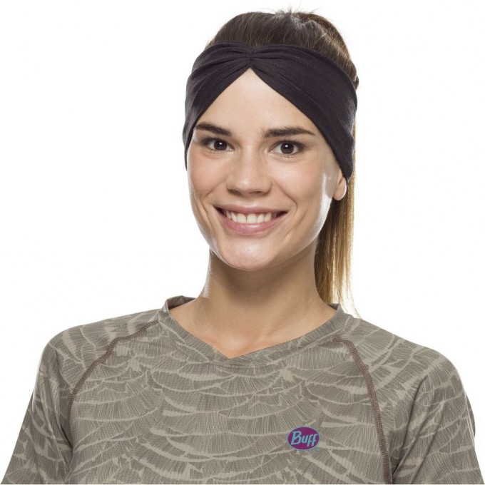 Повязка-чалма летняя BUFF HEADBAND TAPERED COOLNET SOLID BLACK 122724.999.10.00 Повязка-чалма летняя BUFF HEADBAND TAPERED COOLNET SOLID BLACK 122724.999.10.00