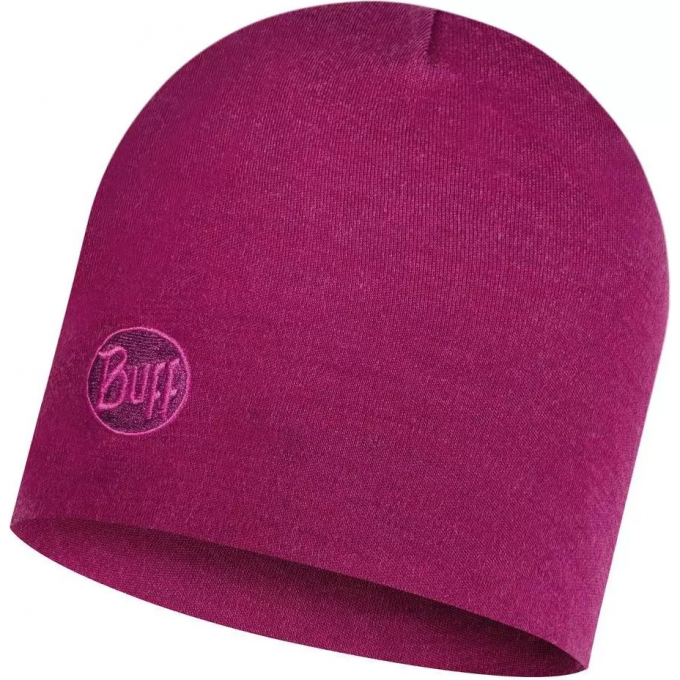 Шапка BUFF HEAVYWEIGHT MERINO WOOL HAT SOLID RASPEBRRY 113028.620.10.00 Шапка BUFF HEAVYWEIGHT MERINO WOOL HAT SOLID RASPEBRRY 113028.620.10.00