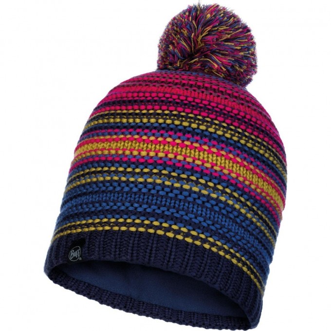 Шапка BUFF KNITTED & FLEECE HAT NEPER NIGHT BLUE 113586.779.10.00 Шапка BUFF KNITTED & FLEECE HAT NEPER NIGHT BLUE 113586.779.10.00