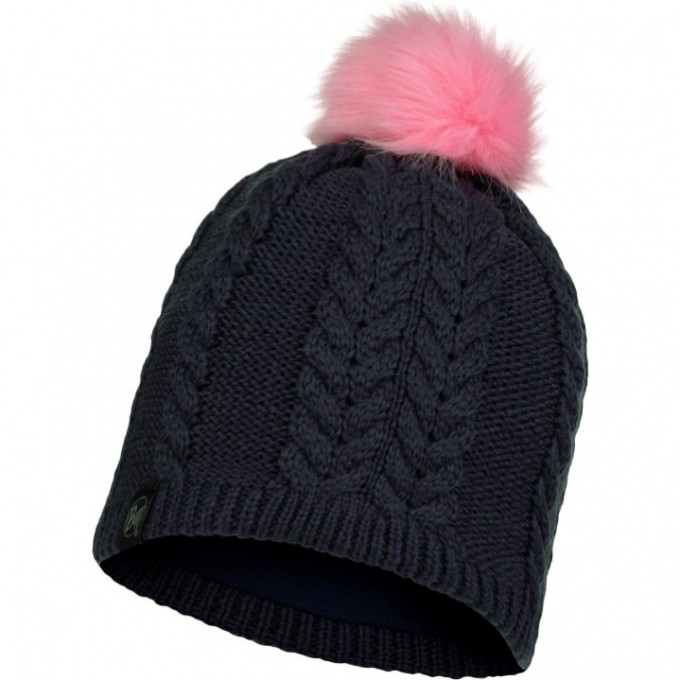 Шапка BUFF Knitted & Full Fleece Hat NINA Night Blue 123544.779.10.00 Шапка BUFF Knitted & Full Fleece Hat NINA Night Blue 123544.779.10.00