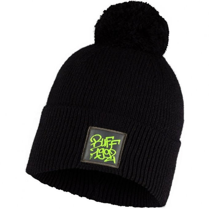 Шапка BUFF KNITTED HAT DEIK BLACK 129628.999.10.00 Шапка BUFF KNITTED HAT DEIK BLACK 129628.999.10.00