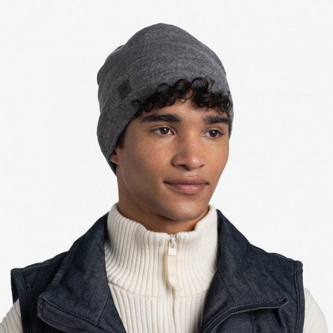 Шапка BUFF MERINO FLEECE HAT GREY 129446.937.10.00 Шапка BUFF MERINO FLEECE HAT GREY 129446.937.10.00