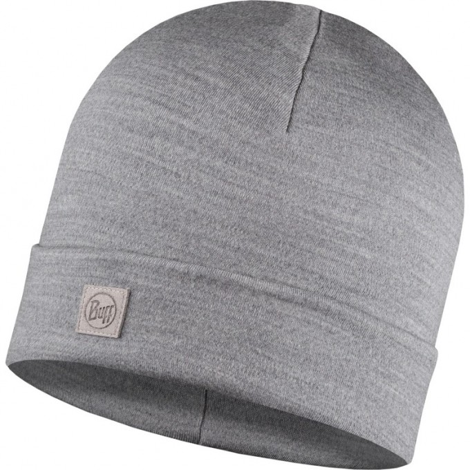 Шапка BUFF MERINO LIGHTWEIGHT HAT SOLID LIGHT GREY 113013.933.10.00 Шапка BUFF MERINO LIGHTWEIGHT HAT SOLID LIGHT GREY 113013.933.10.00