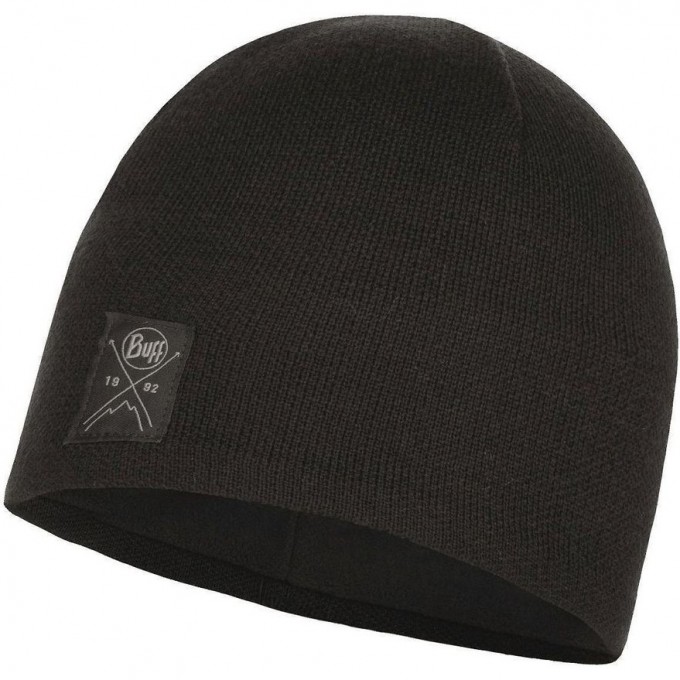 Шапка вязаная с флисом BUFF SOLID BLACK 113519.999.10.00 Шапка вязаная с флисом BUFF SOLID BLACK 113519.999.10.00