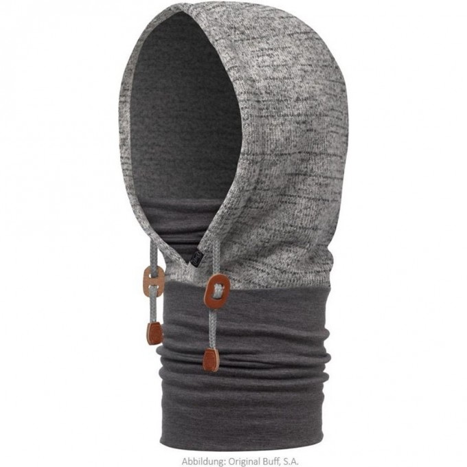 Шарф-капюшон шерстяной BUFF MELANGE GREY 115394.938.10.00 Шарф-капюшон шерстяной BUFF MELANGE GREY 115394.938.10.00