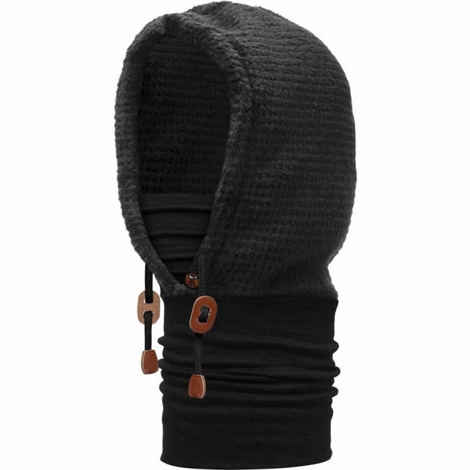 Шарф-капюшон шерстяной BUFF SOLID BLACK 113178.999.10.00 Шарф-капюшон шерстяной BUFF SOLID BLACK 113178.999.10.00