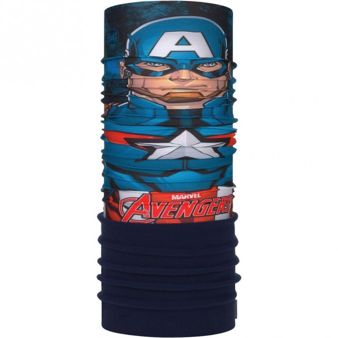 Шарф-труба трансформер детский BUFF POLAR CAPTAIN AMERICA 124102.555.10.00 Шарф-труба трансформер детский BUFF POLAR CAPTAIN AMERICA 124102.555.10.00