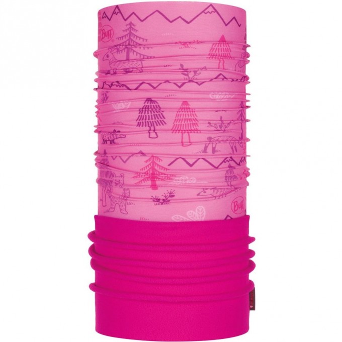 Шарф-труба трансформер детский BUFF POLAR WOODS PINK 121637.538.10.00 Шарф-труба трансформер детский BUFF POLAR WOODS PINK 121637.538.10.00