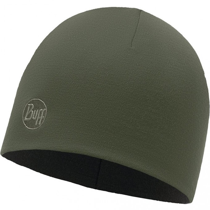 Теплая шерстяная шапка BUFF SOLID FOREST NIGHT 113028.824.10.00 Теплая шерстяная шапка BUFF SOLID FOREST NIGHT 113028.824.10.00
