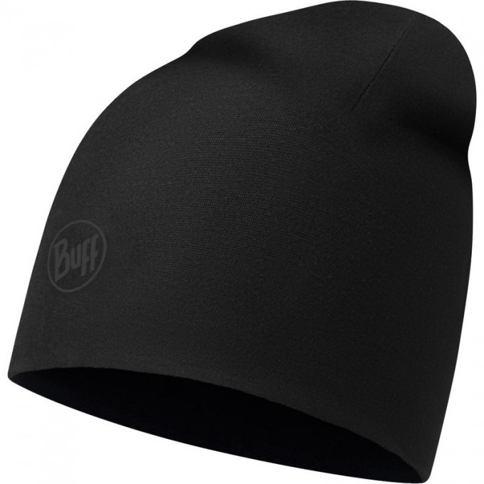 Тонкая флисовая шапочка BUFF HAT POLAR MICROFIBER SOLID BLACK 118064.999.10.00 Тонкая флисовая шапочка BUFF HAT POLAR MICROFIBER SOLID BLACK 118064.999.10.00