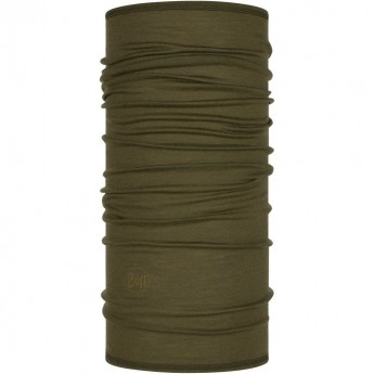 Тонкий шерстяной шарф-труба BUFF WOOL LIGHTWEIGHT SOLID BARK