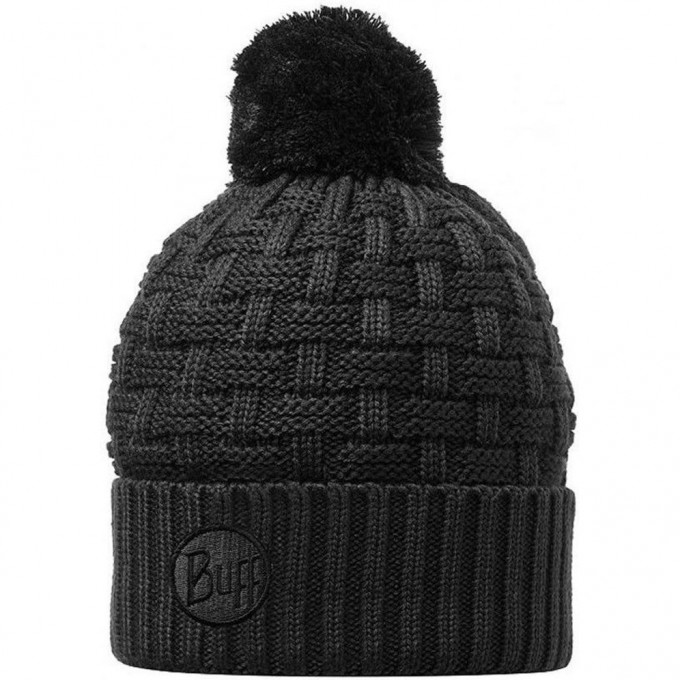 Вязаная шапка BUFF AIRON BLACK 111021.999.10.00 Вязаная шапка BUFF AIRON BLACK 111021.999.10.00