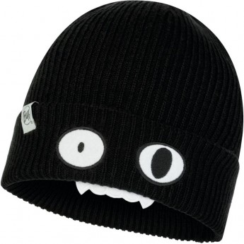 Вязаная шапка детская BUFF HAT KNITTED FUNN BAT BLACK