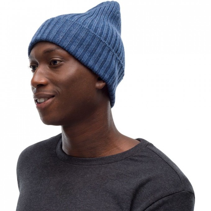Вязаная шерстяная шапка BUFF HAT WOOL KNITTED NORVAL DENIM 124242.788.10.00 Вязаная шерстяная шапка BUFF HAT WOOL KNITTED NORVAL DENIM 124242.788.10.00