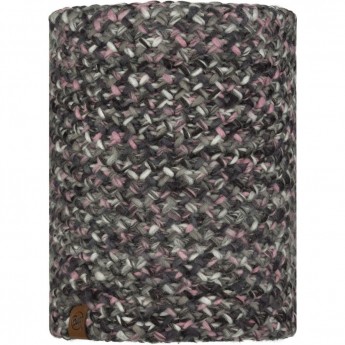 Вязаный шарф-труба с флисом BUFF NECKWARMER KNITTED POLAR MARGO CASTLEROCK GREY