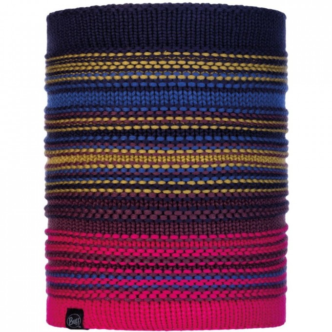 Вязаный шарф-труба с флисом BUFF NECKWARMER KNITTED POLAR NEPER NIGHT BLUE 113347.779.10.00 Вязаный шарф-труба с флисом BUFF NECKWARMER KNITTED POLAR NEPER NIGHT BLUE 113347.779.10.00
