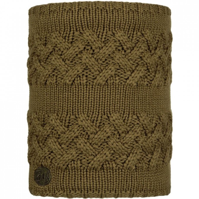 Вязаный шарф-труба с флисом BUFF NECKWARMER KNITTED POLAR SAVVA BARK 113349.843.10.00 Вязаный шарф-труба с флисом BUFF NECKWARMER KNITTED POLAR SAVVA BARK 113349.843.10.00